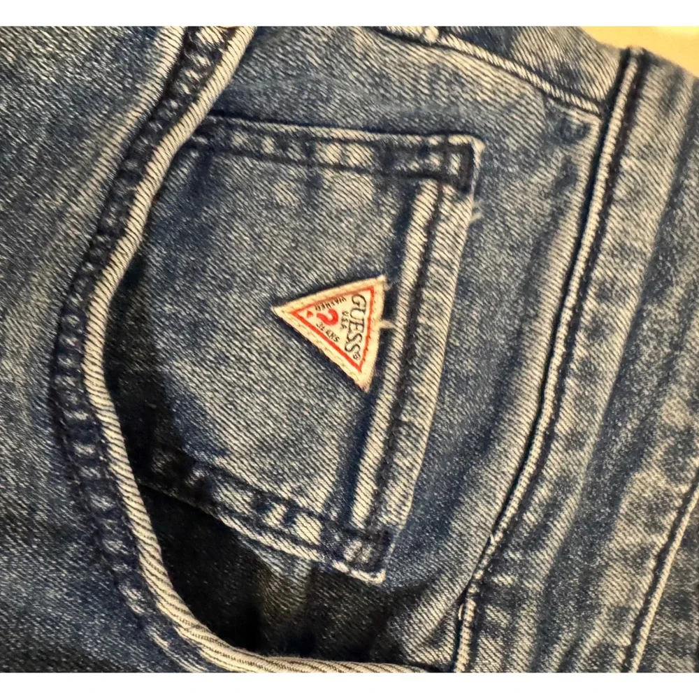 GUESS Mateo Cargo Jeans‎ Men Size 32x30 Medium Wash Acid Wash Stretch Denim